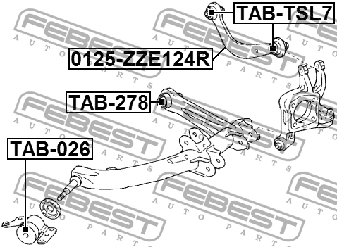 Сайлентблок зад нижнего рычага 48060-32040/TAB-026 ld40J6ozjq9BQfIVYj2p02 - фото 12095