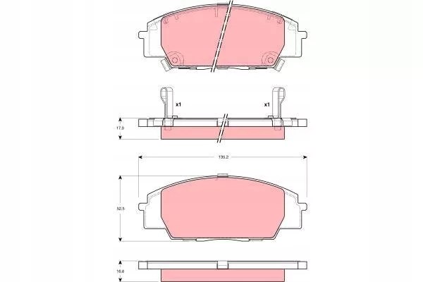 Колодки D5094/PF-8423/AN491 GK0331,FDB1444,PN8423,GP05119 - фото 9300