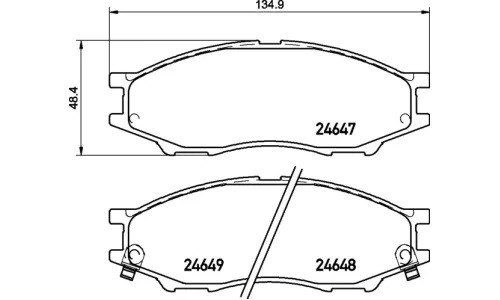 Колодки D1233/PF-2435/41060-4M490 (LXK) GdChkKKhgKMdCuYlsqXlA3 - фото 9426