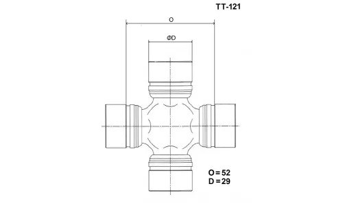 Крестовина TT-121/LN36/46/4WD/29*77 (TOYO) 2hNXHV3WhlTxJ86cdNSC73 - фото 9672