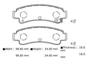 Колодки тормозные PF-2283 aPs1WVLvgpzCwScLk4sx62