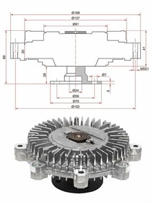 Вискомуфта D4CB/D4CBA /25237-4A100 Ls9rUOPogPZDyQluvSJXC1