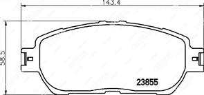 Колодки перед D2223/PF-1480 VkWJxYtXiAGBp1FU34H8J1