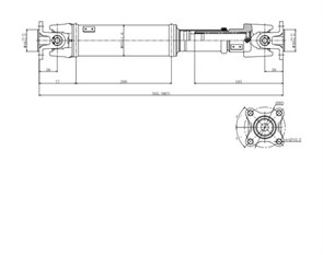 Карданный вал задний CR30/CXR20/TCR20 4WD M/T /37110-28220 Xd35YB2qiEKVk6x0qX7XB0