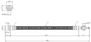 Шланг тормозной -F L/R 90947-02904/CR40/SR40 (HOYE) qhh2bjYJjlT7qF3llBYYg1