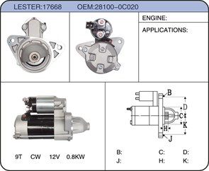 Стартер 3RZ/2TR/2RZ/1RZ/28100-75150/9T/12V/1.0KW(без редуктора) OCcDo24MhylQbGAFoS3W32