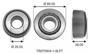 Подшипник хвостовика TR070904/R35-24/35*89*27.5*40/90366-35087 faehu7Xmj463jsqveA1mz3