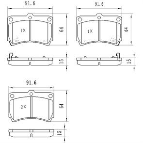 Колодки D3062/PF-5232 2XFSDFK-gmhR6R1yIE6gC0