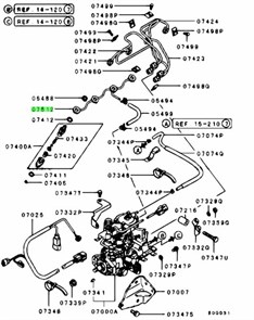 Трубка обратки 4D68/4D65 /MD161843 QZ0MZdg-jF0iADMhmwTsC1