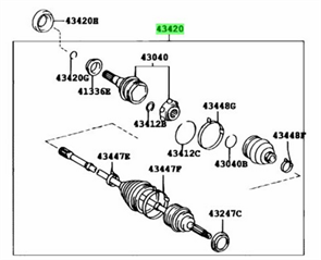 Привод в сборе -FL SXU10 2WD /43420-48030 MBrefqTIgCEo4UwWuYEOs0