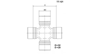 Крестовина TT-121/LN36/46/4WD/29*77 (TOYO) 2hNXHV3WhlTxJ86cdNSC73