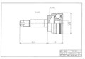 ШРУС TO-036A/26*56*22/Высота нижней части 50mm/ TO036A48,JCT0167A,TY36A48,GJ05490A,CO7521A,329185A - фото 12889